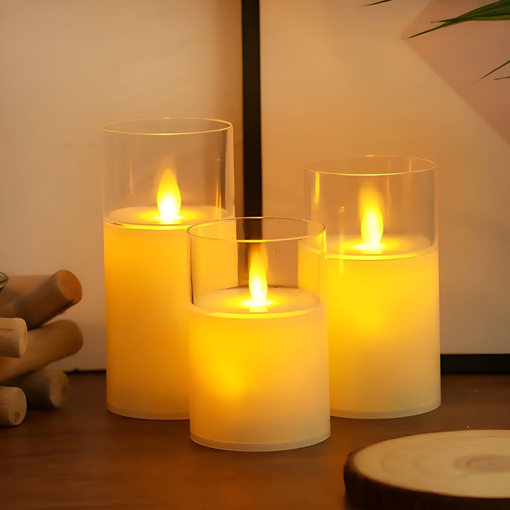 Ethereal 3D Flameless Candle | 3pcs Set
