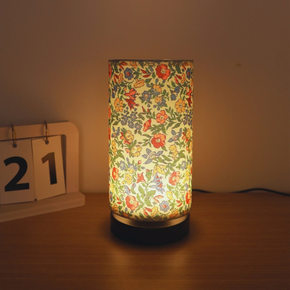 Botanical Floral Fabric Lighting Table Lamp