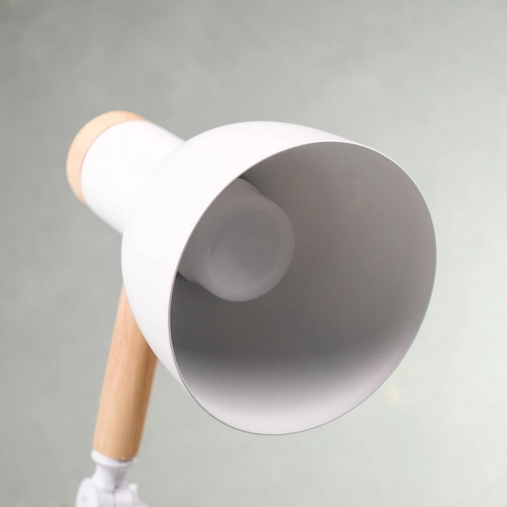 Nordic Iron Wood LED Table Lamp